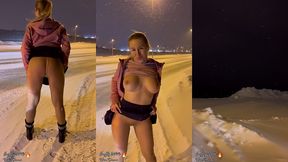 puis en arrivant a tromso en norvege ou il faisait -8 tout de meme