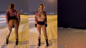 puis en arrivant a tromso en norvege ou il faisait -8 tout de meme