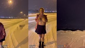 puis en arrivant a tromso en norvege ou il faisait -8 tout de meme