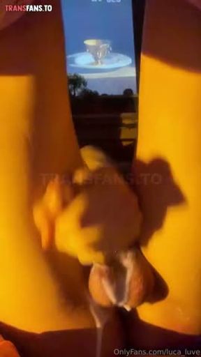 Sexy Luca Love shoots big load