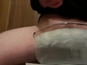 Cumming in Ice-Cold Water