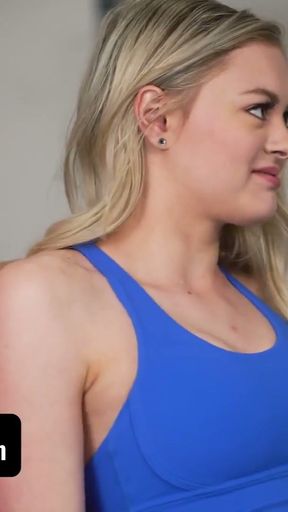 Step Daughters Kay Lovely &amp; Amber Moore Get Horny During Hot Workout With Step Dads - DaughterSwap   Clip 1