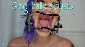 Gag Talk Study - Goddess Fina - HD 720 WMV