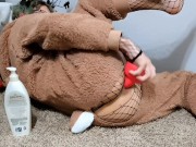 Reindeer Furry Femboy Takes Lots Of Knots