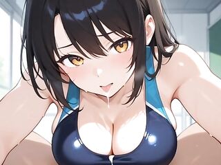 Fit AI Girl Rides You at the Gym – Creamy Finish on the Mat