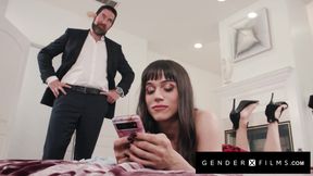 GENDERX FILMS - Trans Sugarbaby Nyxi Leon Fucked Raw by Chris Epic's Big Cock