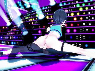 Kizuna Ai drilled on the stage by her fans CG COMICS