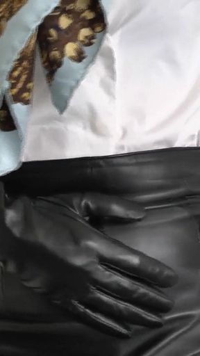 Trying on Various Watches, Wristwatch Fetish, Long Black Leather Gloves, JOI Lady Victoria Valente