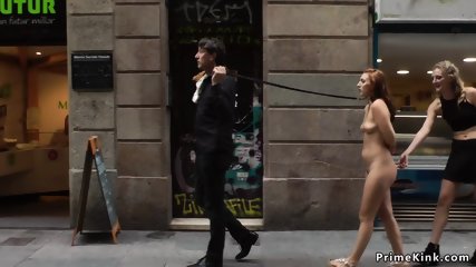 Naked Spanish slave disgraced in street