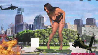 The JasZilla Rampage- Giantess!