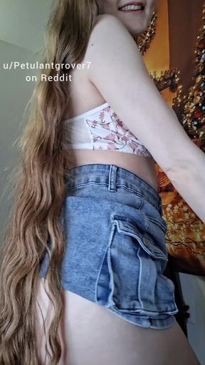 My bubbly ass in my little denim skirt ;)