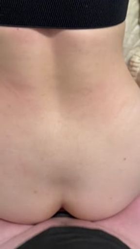 Cumming by hand in pussy and cock in ass