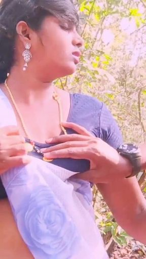 Iconic moment from &quot;Desi outdoor jungle sex. Indian stepmom and stepson hardcore fucking in jungle. Telugu dirty talks.&quot;