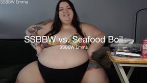SSBBW vs Seafood Boil - FaceStuffingOverEating