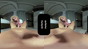 Vr porn Dominique riding her first big cock