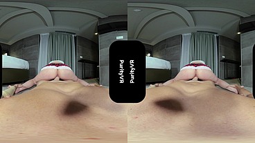 Vr porn Dominique riding her first big cock