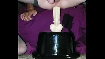 Riding my big dildo