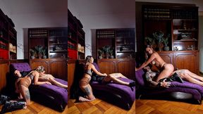 fiery psychologist cures me with deep throat, in cuatro and cavalcade