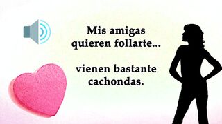 Audio erótico día San Valentin, atado con varias mujeres. JOI Voz española.