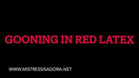 Mistress Isadora- Goon for her  in Red Latex