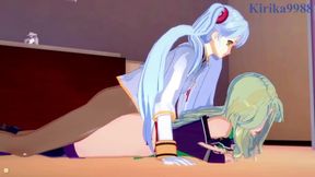 Lamia Loveless and Ruri Hoshino have intense futanari sex - SRW A & Nadesico Hentai