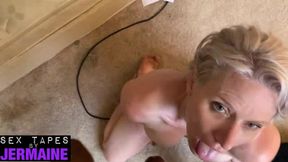 Blonde MILF Enjoys Intense Interracial Experience in Homemade Video