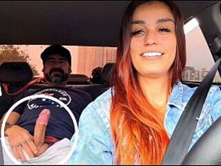 Female ride-share driver catches passenger masturbating from behind!