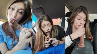 Horny Nurse MILF Gags Chokes Sloppy Deepthroat BBC Car Compilation