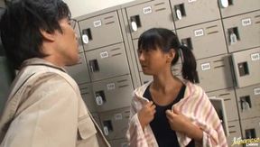 Teen 18+ in Swimwear Seduces & Deep-Throats for Creamy Load – Lockers POV