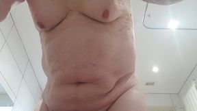 Undressing for a shower