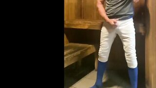 Jockdad87 Edges in the Sauna Blue Baseballgear