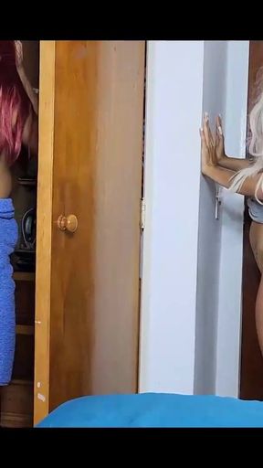 beautiful stepdaughter has sex with stepfather, while her stepmother is getting dressed, she fucks her perverted&hellip;   Clip 1