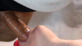 Deep Throat teaser.College college girl practices deeply.No jizzed included.
