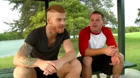 Buddy Mason and Bennett Anthony get naked and start poking assholes