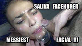 BONDAGE BLOWJOB SPIT FETISH FACE FETISH SHE GETS A COCKRUBBING ON HER FACE FULL OF SALIVA + FACIAL SARAI HCA14H HD MP4