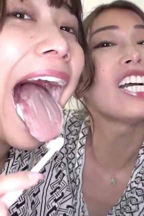 Two Women Share a Daring Date of Wet Kisses and Taboo Desire - C