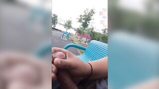 Public Masturbation Caught on Tape