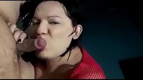 Mamando com vontade no motel