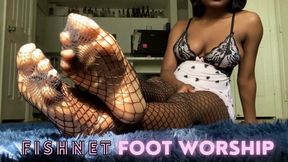 Fishnet Foot Worship