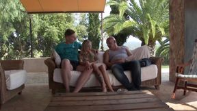 Horny Blonde Does It on Me