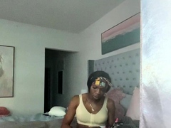Blonde and ebony sluts share black cock