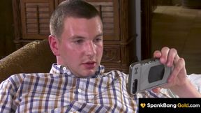 SPANKBANG GOLD - Pervert Stepson Loves Watching Slutty Stepmom Get Railed By a Monster Cock