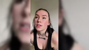 British teen shares explicit talk while oiled and spanking