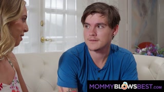 MommyBlowsBest - Blonde Hot Milf Sucks Future Babysitter's Dick