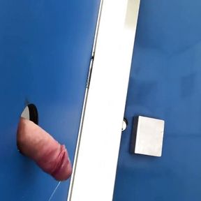 Risky Public Handjob - Real Public Glory Hole