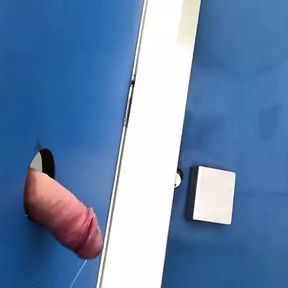 Risky Public Handjob - Real Public Glory Hole