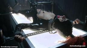 ”Ebony slave takes corporal punishment”