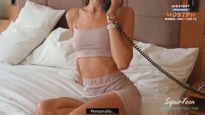 Skinny Brunette MILF Needs Hotel Staff for Anal Aid