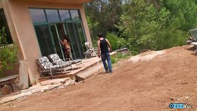 Boyfriend likes to watch her slutty girlfriend fuck a stranger