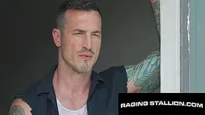 Morgxn Thicke And Derek Kage - Oily Mechanic Flips Fucks Adonis